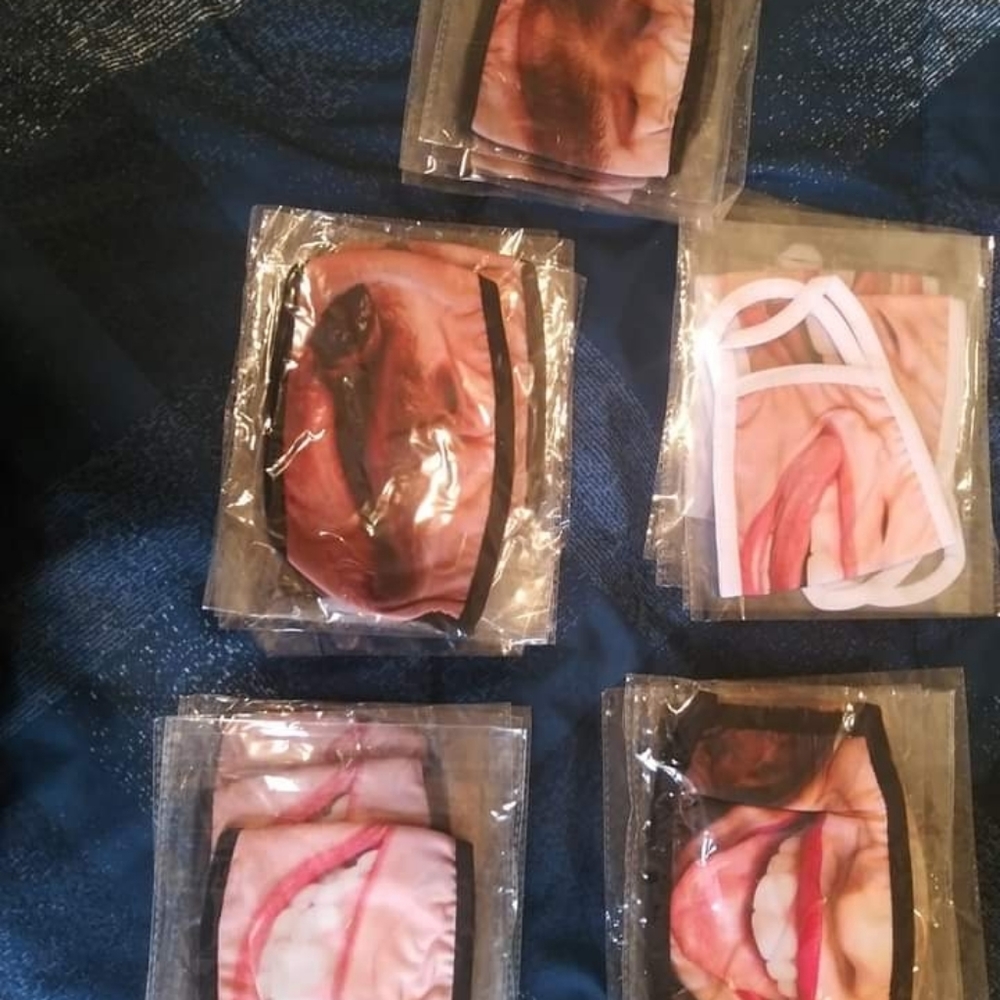 3d funnyface print face masks